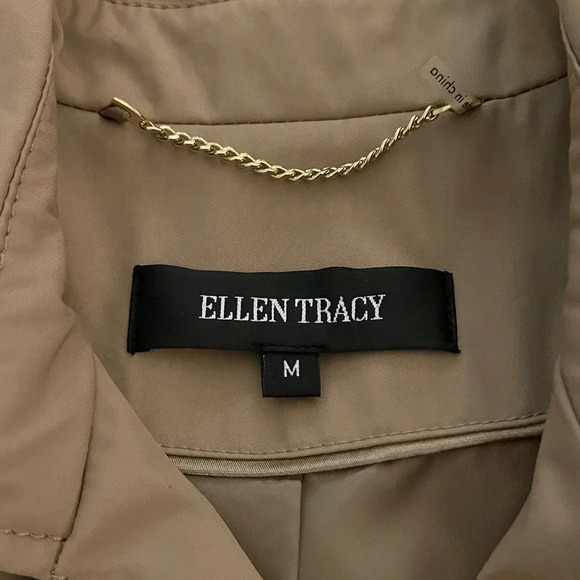 Ellen Tracy full length Trench Coat in Beige minimalist beige esthetic - Picture 11 of 15